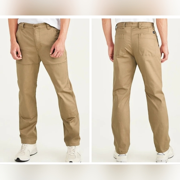 2 Pairs Dockers Chino Straight Fit Khaki Pants Size 32x30
